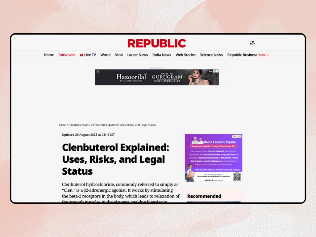 Press Release in Republic World